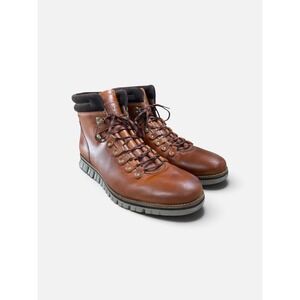 Cole Haan Zerogrand Hiker Boots Mens British Tan Leather Brown Ankle Boot